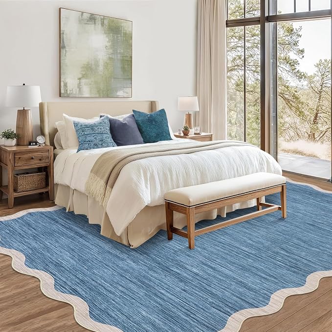 GarveeHome Scalloped Large 10x13 Area Rug - Image 3