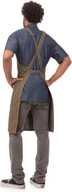 Chef Works Unisex Uptown Cross-Back Bib Apron
