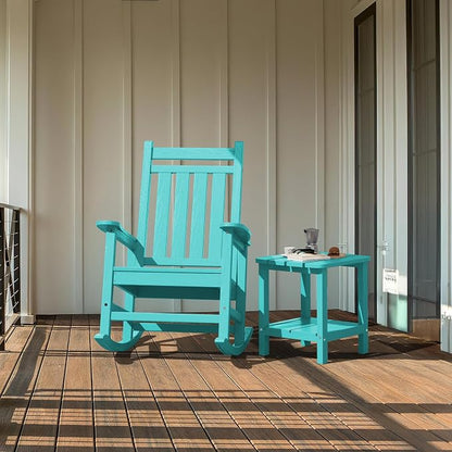 SERWALL Double Adirondack Side Table End Table Set of 4- Tiffany - Image 7