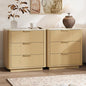 Fluted Nightstand Set of 2 by CASSORA