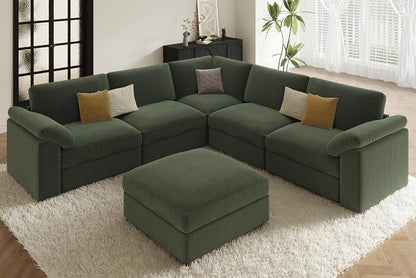 EASE MOOSE Oversized Sectional Modular Sofa, Large L Shape Sectional Couch Wide - Image 3