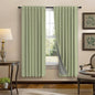 Pitalk Light Sage Green Black Out Curtains 63 Inch Long 2 Panel Set Back Tab by Pitalk