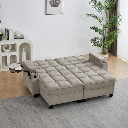 oaaktu Queen Size Sleeper Sofa Couch - Image 5
