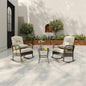 Outdoor Wicker Rocking Chair, Patio Rattan Rocker Chair by Garvee