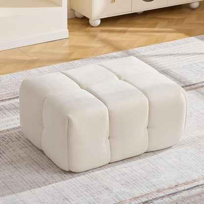 Large Boneless Ottoman, Upholstered Cloud Ottomans by CACFTII