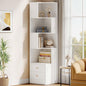 IRONCK Corner Bookshelf, 70.87" Tall Corner Bookcase by IRONCK