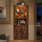 GarveeHome 67 in Tall Corner Storage Cabinet by GarveeHome