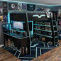 Full Size Wood Esports Loft Bed by Unknown