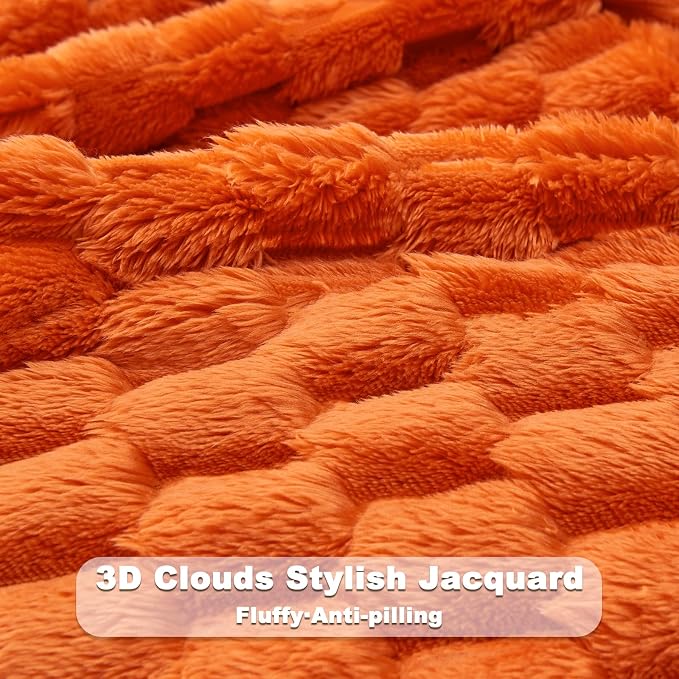 NEWCOSPLAY Fleece Clouds Cozy King Blanket - Image 5