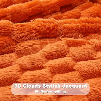NEWCOSPLAY Fleece Clouds Cozy Twin Blanket - Image 6