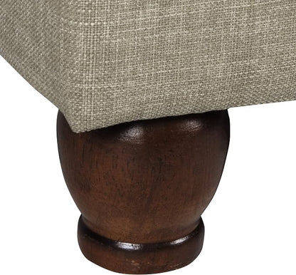 Homepop Home Decor | Upholstered MediumRectangular Storage Ottoman | Hinged Lid - Image 11