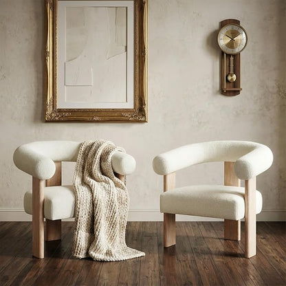 VKNOW Accent Chairs Set of 2, Modern Upholstered Living Room Chair Armchair - Image 9