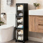 3-Tier Tall Narrow Storage Cabinet, Slim Bathroom Storage Cabinet by Lifelongpal