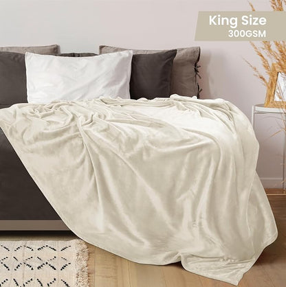Utopia Bedding Ultra Soft Fleece Bed Blanket King Size Linen | Microfiber Plush - Image 2