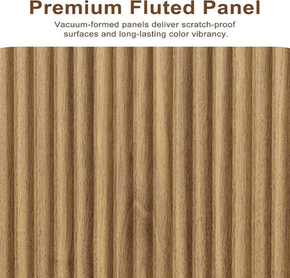 2-Piece Fluted Living Room Set Includes 31.5" Fluted Lift Top Coffee Table - Image 9
