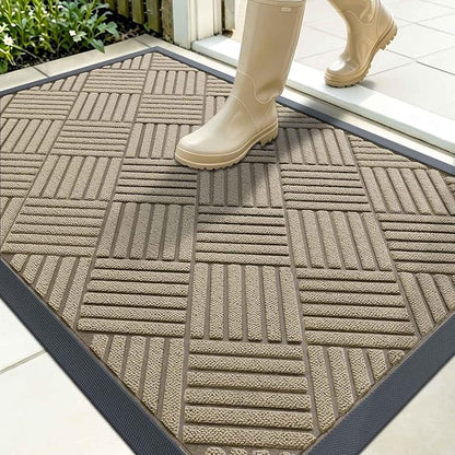 OLANLY Front Door Mat Outside Entrance 35x23, Waterproof Heavy-Duty Doormat | by OLANLY