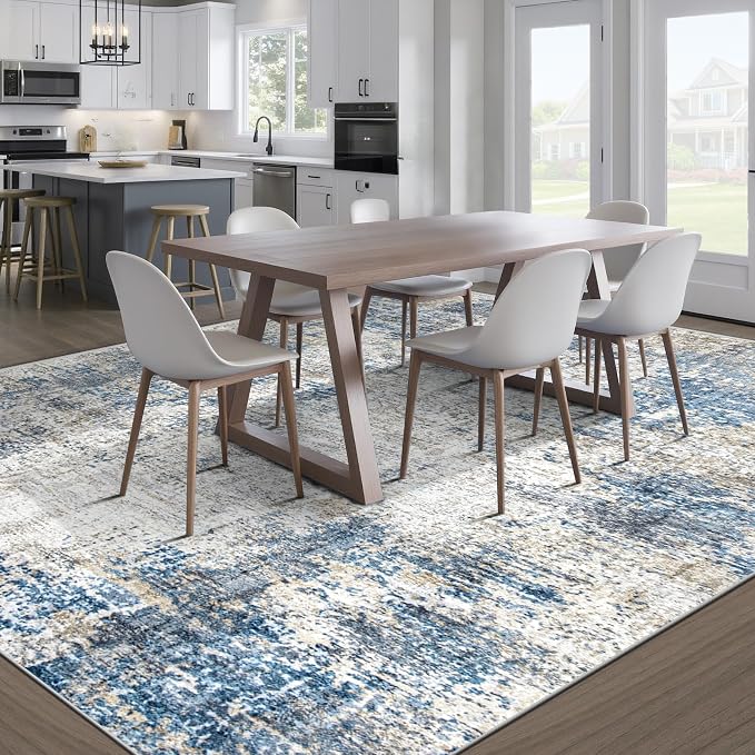 pmtsns Area Rugs 9x12 for Living Room: Washable Rug Modern Abstract Neutral - Image 7