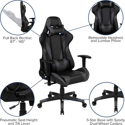 Flash Furniture X20 Gaming Chair Racing Office Ergonomic Computer PC Adjustable - Image 4