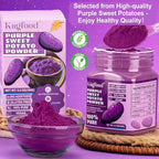 Purple Sweet Potato Powder - Kiigfood 5.3 oz/150g Pure Natural Premium Purple Food Coloring Powder for Smoothies, Baking, Juices, Pasta - Gluten-Free, No Additives, Vegan, Non-GMO