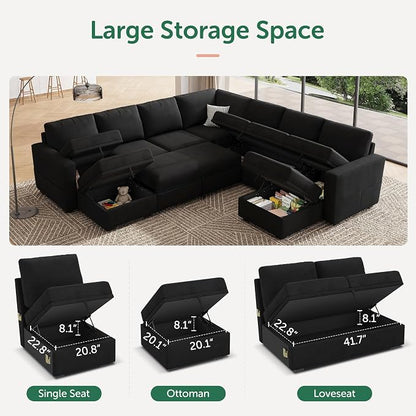 HONBAY Modular Sectional Sleeper Sofa - Image 5