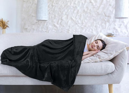 Utopia Bedding Fleece Bed Blanket California King Size Black | Microfiber Plush - Image 9