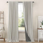 Linen Blackout Curtains 84 Inch Length 2 Panels Set by Pitalk