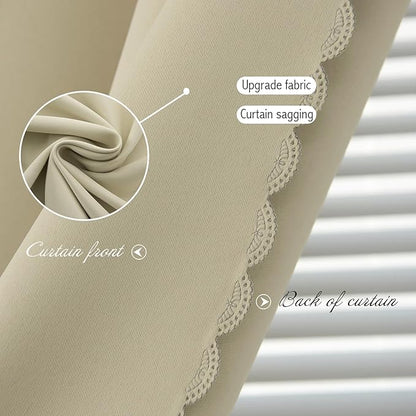 Blackout Curtains with Self Adhesive Tape No Rod No Drill Easy Install Window - Image 6