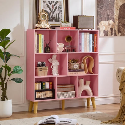 LEYAOYAO 8 Cube Bookshelf, 3 Tier Bookcase - Image 7