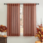 RYB HOME Linen Semi Sheer Curtains 63 inch Length by RYBHOME