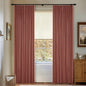 Terracotta Pinch Pleated Blackout Linen 80 Inch Window Curtains 2 Panels | 100% by Twodrapes