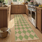 Lahome Checkered Easy Jute Hallway Runner Rug, 2x8 Outdoor Rugs Washable | by Lahome
