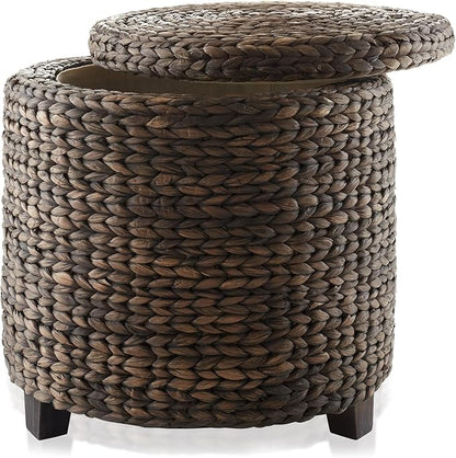 Casafield 17" Round Storage Ottoman - Image 5