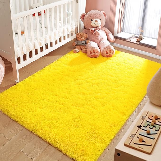 LOCHAS 2x3 Area Rugs Fluffy Living Room Carpets - Image 3