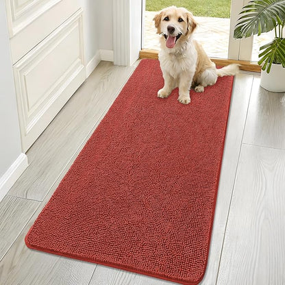 OLANLY Dog Door Mat for Muddy Paws 70x32, Super Absorbent Chenille Mud Mat | by OLANLY