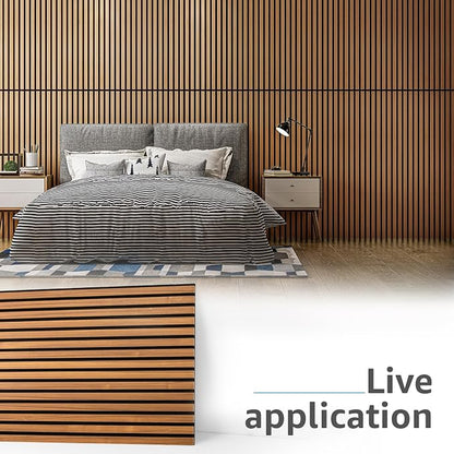 Art3d 4 Pack 47.2 x 23.6in. Wood Slat Acoustic Panels - Image 2