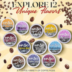 InfuSio Coffee Pods 96 Count City Roast Medium Roast Single Serve Coffee pods for Keurig K Cups Brewers - InfuSio Premium Roasted Keurig 2.0 Compatible