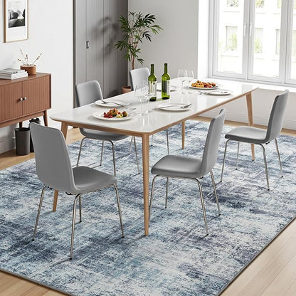 6x9 Area Rug for Living Room, Abstract Washable Non-Slip Carpet, Dining Room - Image 3