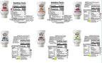 Reàl Fruit Infused Flavoring Syrup Variety - Strawberry, Raspberry, Peach, Blueberry, Black Cherry, Crisp Apple (Pack of 6, 16.9 FL OZ Bottles)
