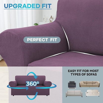 LURKA Stretch Loveseat Sofa Slipcovers 1 Piece Couch Covers - Image 4
