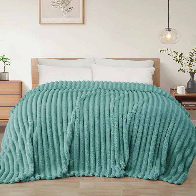 Exclusivo Mezcla Striped King Size Fleece Blanket by ExclusivoMezcla