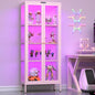 UNICOLY Display Cabinet with Glass Doors, Glass Display Cabinet with 8 Color by For30YearsWehavespecializedinsteelfurniture