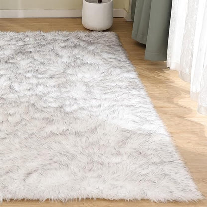 Goolela Fluffy Faux Sheepskin Fur Rug - Image 8