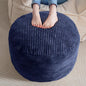 HIGOGOGO Round Stuffed Pouf Ottoman, Corduroy Poufs by HIGOGOGO