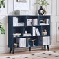 LEYAOYAO 10 Cube Bookshelf, 3 Tier Vintage 55" Wide Bookcase by LEYAOYAO-Findtheshiningpointofyourideallife%EF%BC%81