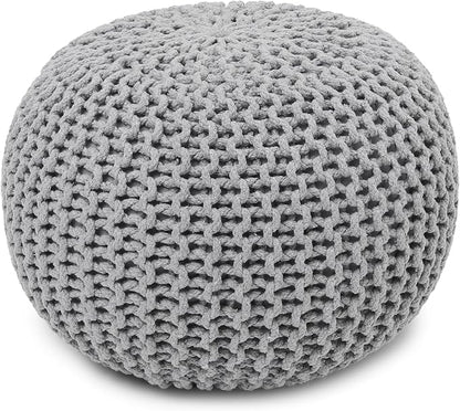 REDEARTH · Round Boho Pouf Ottoman - Image 4