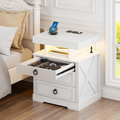 WOOVIVS Side Table with Gun Drawer - Image 9