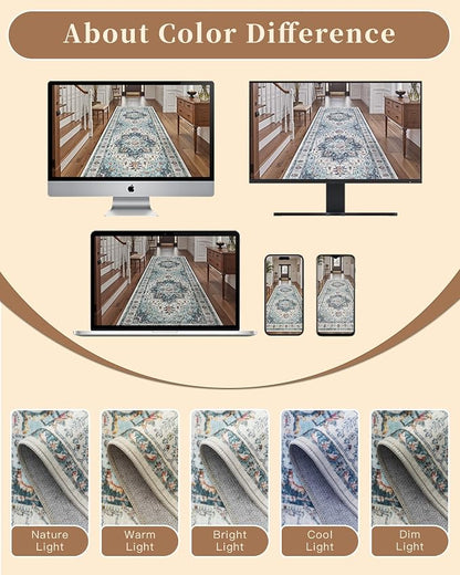 Madane Kitchen Runner 2'6''x8' Soft Rug Runners - Image 9