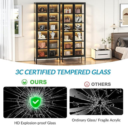 6-Tier Glass Display Cabinet - Image 4