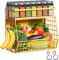 Magnetic Shelf for Fridge with Wood Lid, Fruit Potato and Onion Storage Bins by Ofiray-home