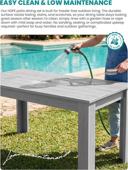 SERWALL Outdoor Dining Sets for 8, Outdoor Dining Sets for 8 Person - Image 4